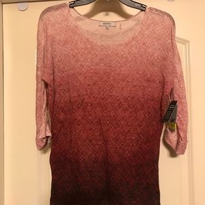 NWT ZoZo Ombre Hand Printed Girl's Top Small